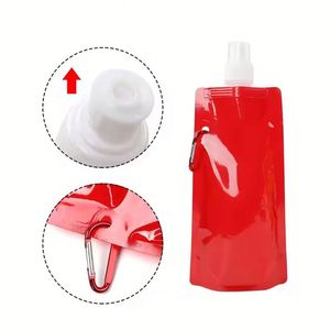 Sachets de jus personnalisés en gros sans BPA, en plastique transparent, à presser, avec bec verseur, pour eau et liquides, pliables - Product Image 3