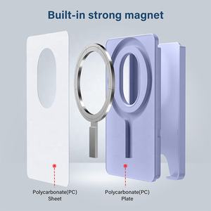 Portafoglio Magnetico Sottile Porta Carte Personalizzabile MagSafe da Uomo per 3 Carte per <span class=keywords><strong>iPhone</strong></span> 16 15 14 Pro Max - Product Image 2