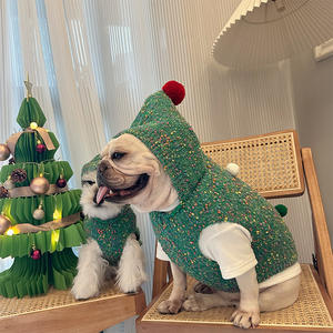 Pull confortable pour chien avec capuche: chaleur d'automne/hiver et style <span class=keywords><strong>de</strong></span> Noël pour les races petites à moyennes comme les bouledogues, les <span class=keywords><strong>Corgis</strong></span> et les Dachs - Product Image 5