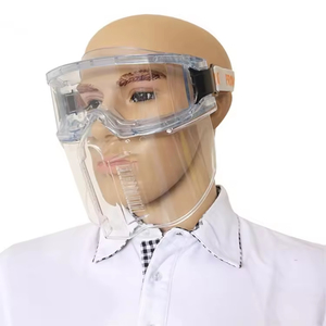 Occhiali Protettivi Trasparenti Antiappannamento Antipolvere Antispruzzo con Maschera Facciale Completa Rimovibile per Falegname - Product Image 4