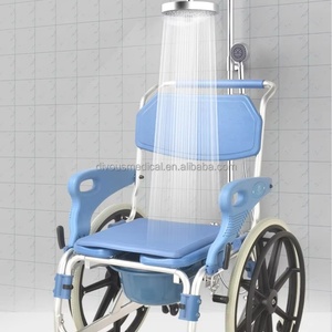 Portable Blue Toilet <b>Chair</b> for Disabled Folding Handicap Rehabilitation Therapy Supplies Toilet Wheelchair <b>Commode</b> <b>Chair</b> - Product Image 6