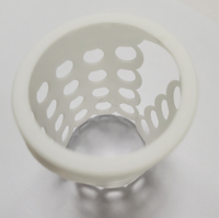 Prototypage rapide imprimé en 3D haute précision, cylindre en plastique à motif creux, service personnalisé