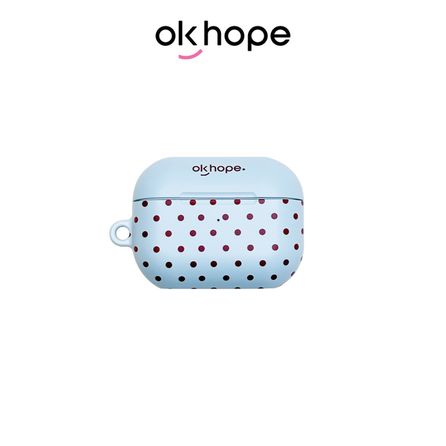 OK HOPE Custom Printed Sublimation PC Material Earbud Case-Retro Plaid & Leopard Pattern Anti-Scratch Cover