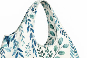 Foldable Leaf Pattern <b>Shopping</b> <b>Bag</b> Large Capacity Non Woven Fabric <b>Reusable</b> Tote With Shoulder Handle - Product Image 4