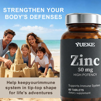Comprimés de zinc OEM ODM sous marque privée – Soutien immunitaire haute puissance – Complément alimentaire quotidien pour adultes