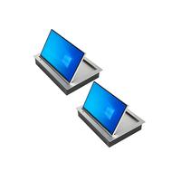 Monitor Motorizado Ultrafino con Pantalla IPS OEM, Sistema de Elevación Automática Abatible para Conferencias con Audio, Ideal para Mesas de Reuniones de Oficina