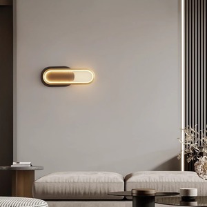Copper Wall <b>Lamp</b> Modern Minimalist Bedroom <b>Bedside</b> Light LED <b>Touch</b> Control 20cm 31cm For Living Room Corridor - Product Image 2