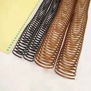 Color Plastic Coil Binding Wire Durable PVC Nylon Iron PET Materials for Book Binding in School and Office Use