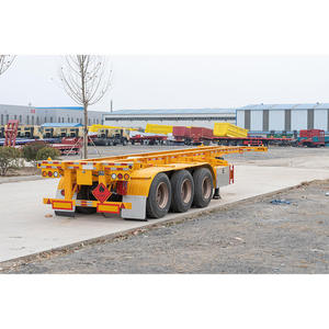Vehicle Master 20FT 40FT Skeleton Container Carrier Semi <b>Trailer</b> With Factory Outlet - Product Image 1