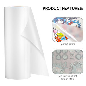 Rollo de película PET para sublimación DTF de 60 cm x 100 m, hojas A3 A4, doble cara, mate, brillante, película de impresión por transferencia de calor con despegue en caliente y en frío. - Product Image 3