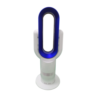 Ventilateur de table portable à circulation d'air chaud et froid, céramique PTC, sans pales, commande tactile, en plastique – Meilleure vente