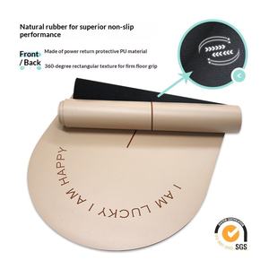 Tapete de <span class=keywords><strong>Yoga</strong></span> Semicircular de Goma PU, Profesional, para Ejercicio Físico, Antideslizante, Absorbente de Impactos, Grueso, 183 cm, para el Hogar - Product Image 5