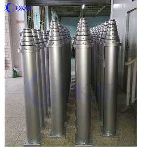 Telecommunication Tower RS485 <b>Wireless</b> Remote Control Mobile Surveillance 10m Aluminum Pneumatic Telescopic Mast Pole OK-QD-120G - Product Image 6