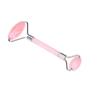 Equipos médicos de la piel belleza, adelgazamiento, masaje de cuarzo rosa jade rodillo para la cara - Product Image 3