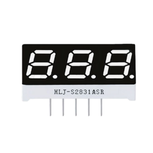 2831 0.28 Inch <strong>3</strong>-Digit LED Display, Ultra Bright Red/Blue/White, Common Anode/Cathode (CC/CA) - Product Image 1