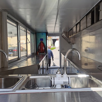 Remorque de restauration personnalisable entièrement équipée, cuisine mobile commerciale pour hot-dogs, hamburgers, frites