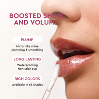 Gloss à lèvres premium avec porte-clés, gloss volumateur longue durée, brillant, paillettes, emballage rose, cosmétiques en gros