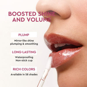 Brillo Labial Premium con Llavero, Brillo Labial Voluminizador de Larga Duración, Brillo Brillante, Paquete Rosa, Cosméticos al por Mayor - Product Image 3