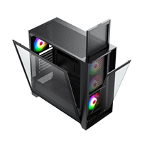 Boîtier PC Gamer à Vente Chaude, Boîtier d'Ordinateur ATX, Boîtier PC de Bureau en Verre Trempé, Prise en Charge du Refroidissement Liquide de 360 mm