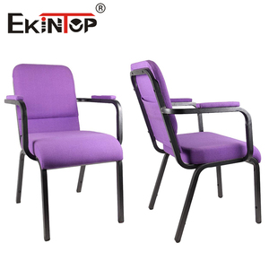 Ekintop Lot <span class=keywords><strong>de</strong></span> <span class=keywords><strong>chaises</strong></span> <span class=keywords><strong>d</strong></span>'auditorium Mobilier <span class=keywords><strong>de</strong></span> théâtre avec bras pour salle <span class=keywords><strong>de</strong></span> l'église École & Hôtel Métal & Tissu Pied en acier - Product Image 2