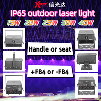 Projecteurs laser RGB 15W avec FB4 intégré, Pangolin IP65, contrôle DMX512, Ra95, en alliage d'aluminium, compatibles Alexa, pour scène professionnelle et concerts