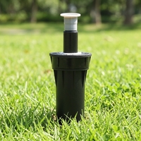 Tête d'arrosage escamotable de 2 pouces G1/2, tête d'arrosage rotative à engrenages réglable pour l'arrosage, entrée filetée 1/2