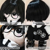 Fabrication de peluches personnalisées sur mesure, figurine personnalisée de 20 cm, poupée bob, personnage de fille, coupe de cheveux, coton super doux, jouet d'anime, jeu
