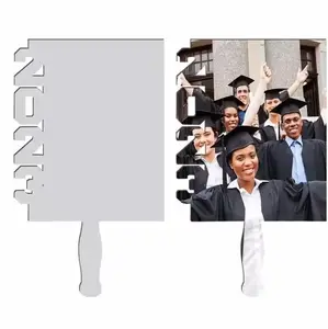 New Arrival 2023 Sublimation MDF Fan Frame Photo 2023 Grad for graduation season