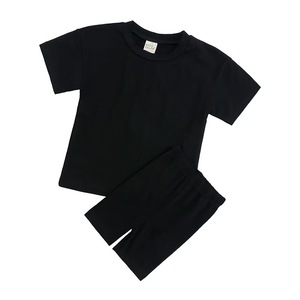 Vêtements de cyclisme en coton pour enfants, ensemble <span class=keywords><strong>short</strong></span> et motard, vêtements d'été pour enfants, vente en gros de vêtements pour garçons et filles, ensemble deux pièces de vêtements pour enfants, 2025 - Product Image 4