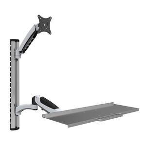 Chiều cao có thể điều chỉnh cánh tay duy nhất màn hình và bàn phím khay Wall Mount đứng - Product Image 2