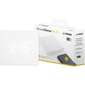 Thermostat Wi-Fi Vimar 02912 Blanc 240V 5A Mural avec Assistant Vocal - Product Image 2