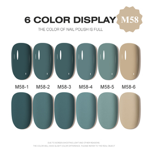 AILANUO - Juego de Esmalte de Uñas en Gel de Alta Pigmentación, 6 Colores, ODM/OEM, Logotipo Privado Personalizado, Libro de Colores y Servicio de Muestras Gratis, Kit de Esmalte de Uñas en Gel - Product Image 2