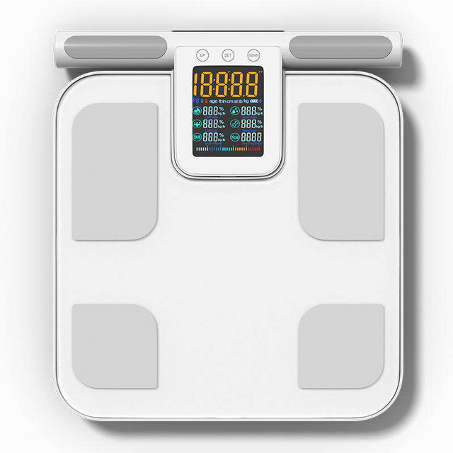 CCOWAY OW-G78-B Smart Body Fat Scale with 8 Electrodes High-Precision 0.1kg LCD Display Water & Calorie Monitoring