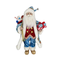 Weihnachts stehender Weihnachts mann mit Geschenkt üte Ornament Dekoration Festival Urlaub Traditionelles Weihnachten