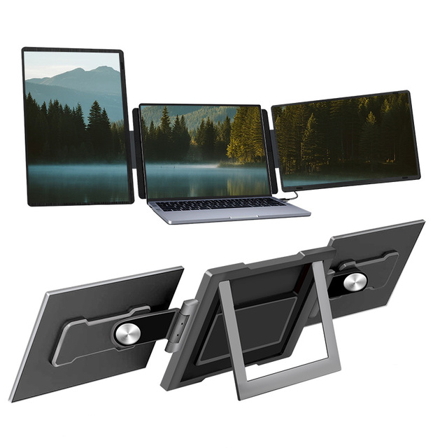 OEM Triple Screen Extender Portable Laptop Dual Monitor Display 15.6 Inch 1080P IPS LCD Panel Type C Office Business