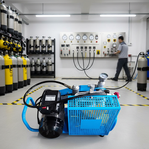 <span class=keywords><strong>Compresseur</strong></span> d'air portable pour plongée sous-marine <span class=keywords><strong>300</strong></span> bars avec arrêt manuel, idéal pour la plongée et la lutte contre les incendies - Product Image 1