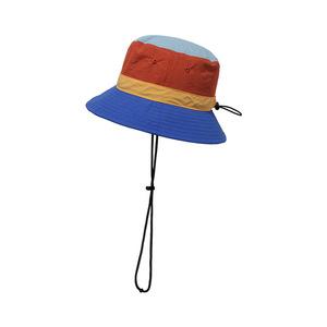 Nylon al aire libre senderismo Safari deporte sol cubo sombrero con cuerda personalizado niños adultos impermeable secado rápido pesca cubo gorra sombrero - Product Image 3