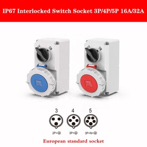 IP67 CEE <strong>Socket</strong> Interlocked Switches and <strong>Socket</strong> - Product Image 2