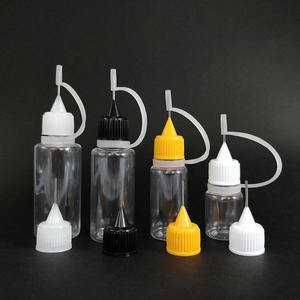 Botella Aplicadora de Plástico PET Transparente de 5ml 10ml 15ml 20ml 30ml con Punta de Aguja, Boquilla de Presión y Tapa a Prueba de Niños para Medicamentos Líquidos - Product Image 1