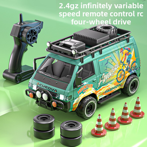 Voiture électrique tout-terrain RC 4x4 de course et de drift, jouet haute vitesse en plastique avec lumières, rechargeable, fonction « Suivez-moi », prêt à rouler, portée 20m - Product Image 6