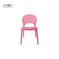 Chaise de repas pour enfants en plastique, quatre couleurs, dossier ventilé, pour événements pour bébés et enfants