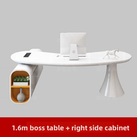 Bureau de direction moderne de luxe avec un design créatif, couleurs personnalisables, mobilier de bureau élégant en MDF