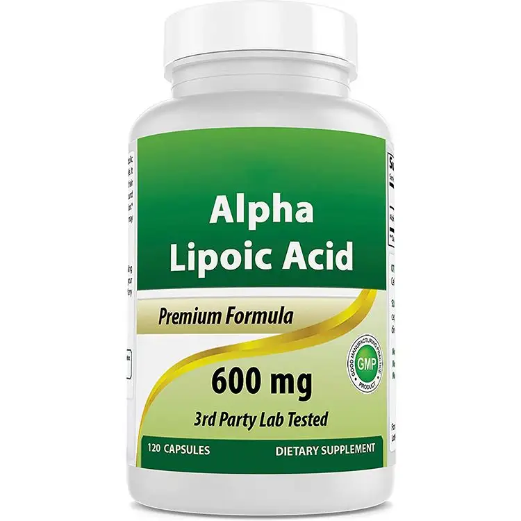 Cápsula de Ácido Alfa Lipóico de absorção eficiente de boa qualidade mais barata Ácido Alfa Lipóico poderoso antioxidante
