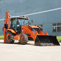 Gratis pengiriman baru Diesel EPA Wheel Loader Backhoe peralatan pertanian besar Yuchai Motor Excavator Backhoe Loader Harga kompetitif