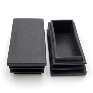 Shih Hung Hardware Rectangular Tube Plug Black Plastic Furniture Accessories For Shelf Table <b>Chair</b> Square Tube Foot <b>Pad</b> - Product Image 2