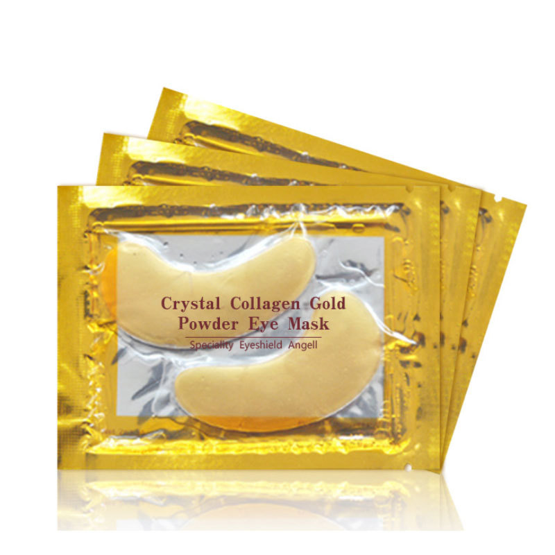 Офисные и школьные принадлежности, индивидуальная торговая марка, накладки для глаз, гелевая обработка, 24 карата, Чистый золотой гидрогелевый коллагеновый прокладка/бумага