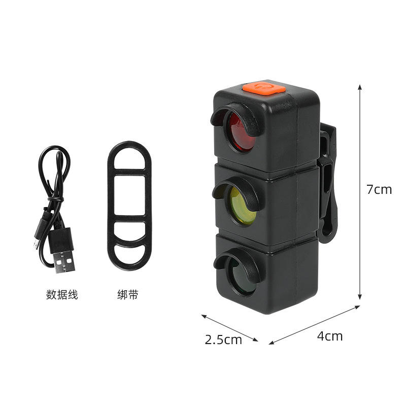 Three-color creative tail light (brake sensing model)