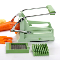 Multifunctionele handmatige plastic keuken aardappelchips- en groentesnijder