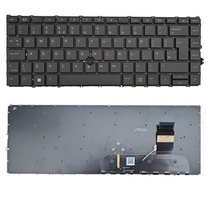 Teclado con Distribución de Teclas del Reino Unido/Tailandia/TR/ROM/NO/KZ/IT/ISL/BE/<span class=keywords><strong>EN</strong></span>/DEN/BU/BR/SL/RU/PO para HP 840 845 745 G7 G8 Zbook Firefly 14 G7 G8 Color Negro - Product Image 1
