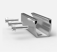 Système de montage solaire facile Mini rail style U Support de montage de panneau solaire Kit de montage solaire sans rail